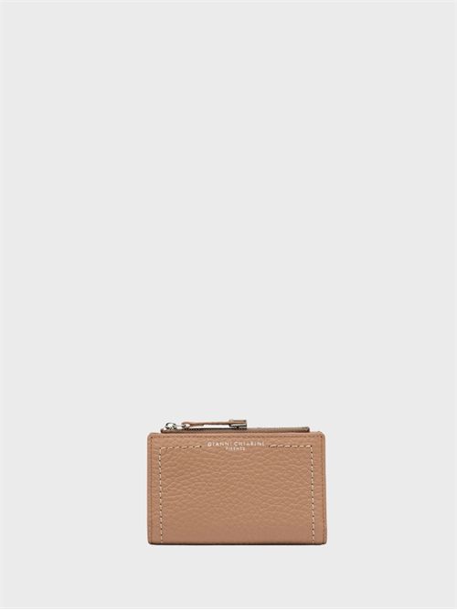 Small maxi grain leather wallet with zip GIANNI CHIARINI MARCELLA | PF6003TKLCLAY